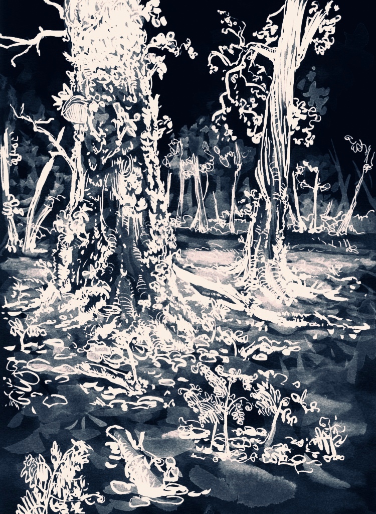 trees in marsh – Louisiana