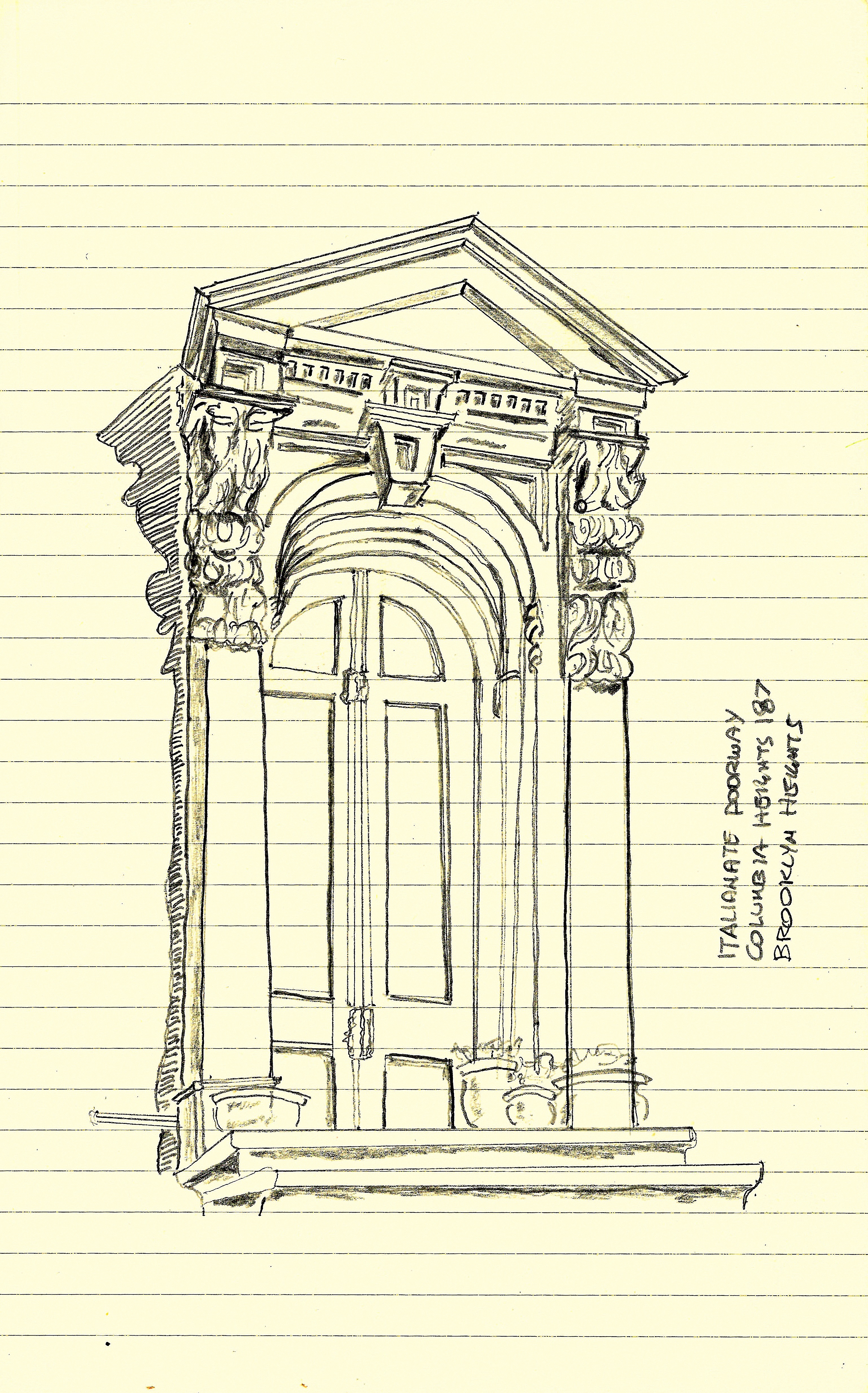 Italianate doorway – draft