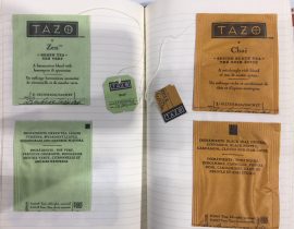 Tea tags with the cover