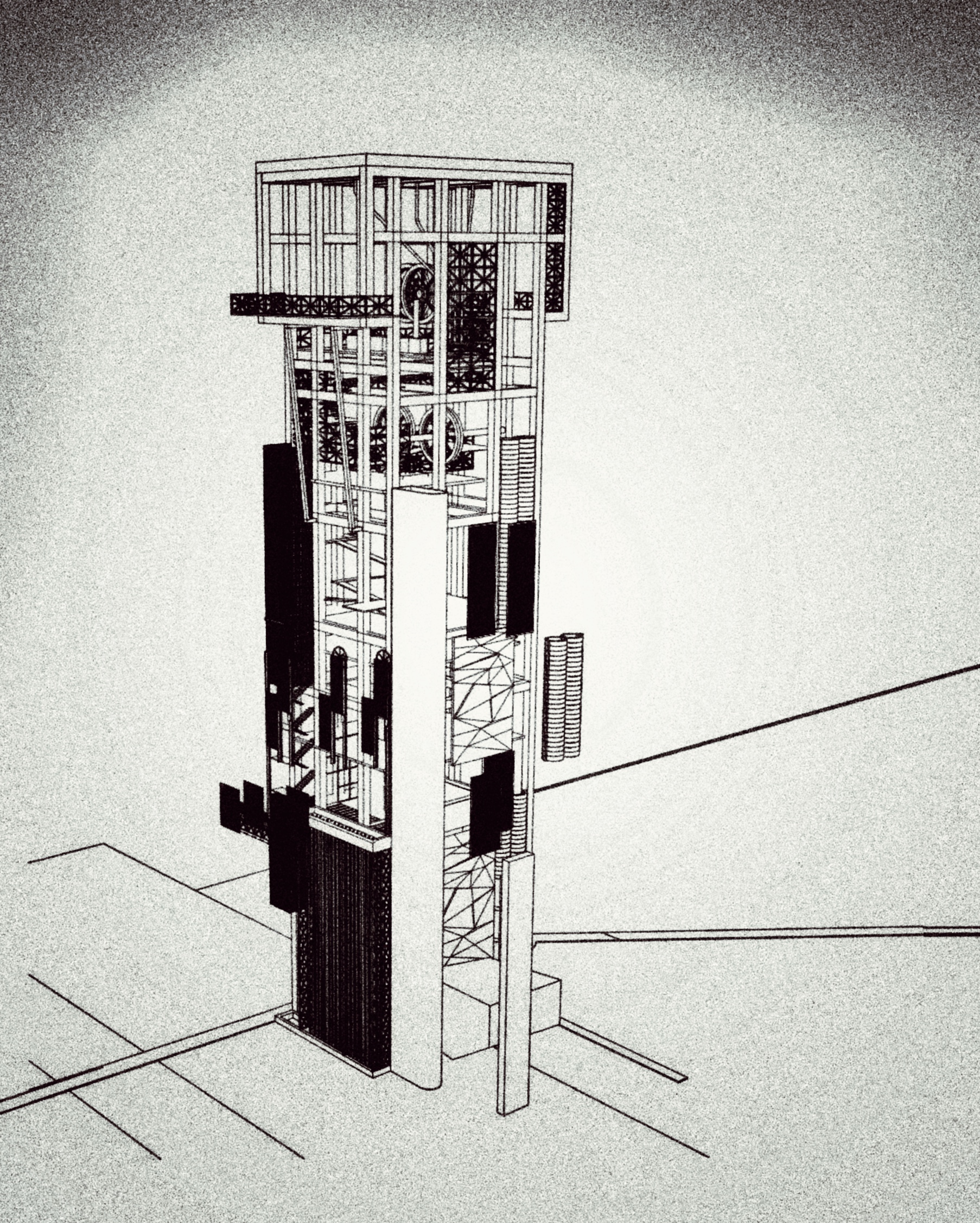 Conceptual re-utilizing of mine shaft