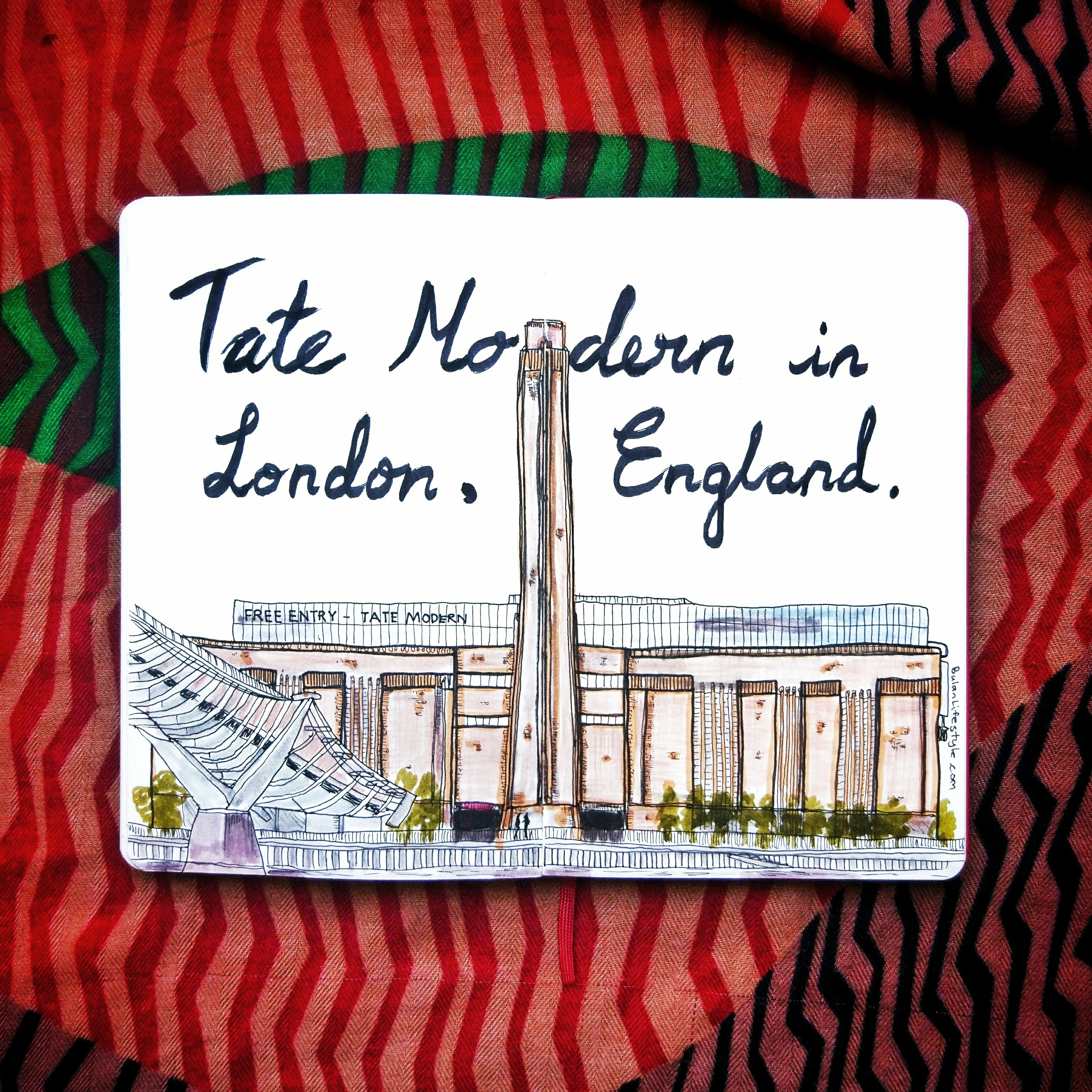 Tate modern ln London, England.