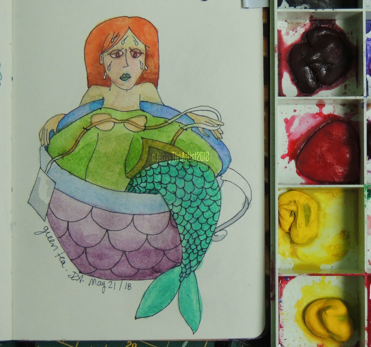 Mermay 2018; Day21;  Green Tea