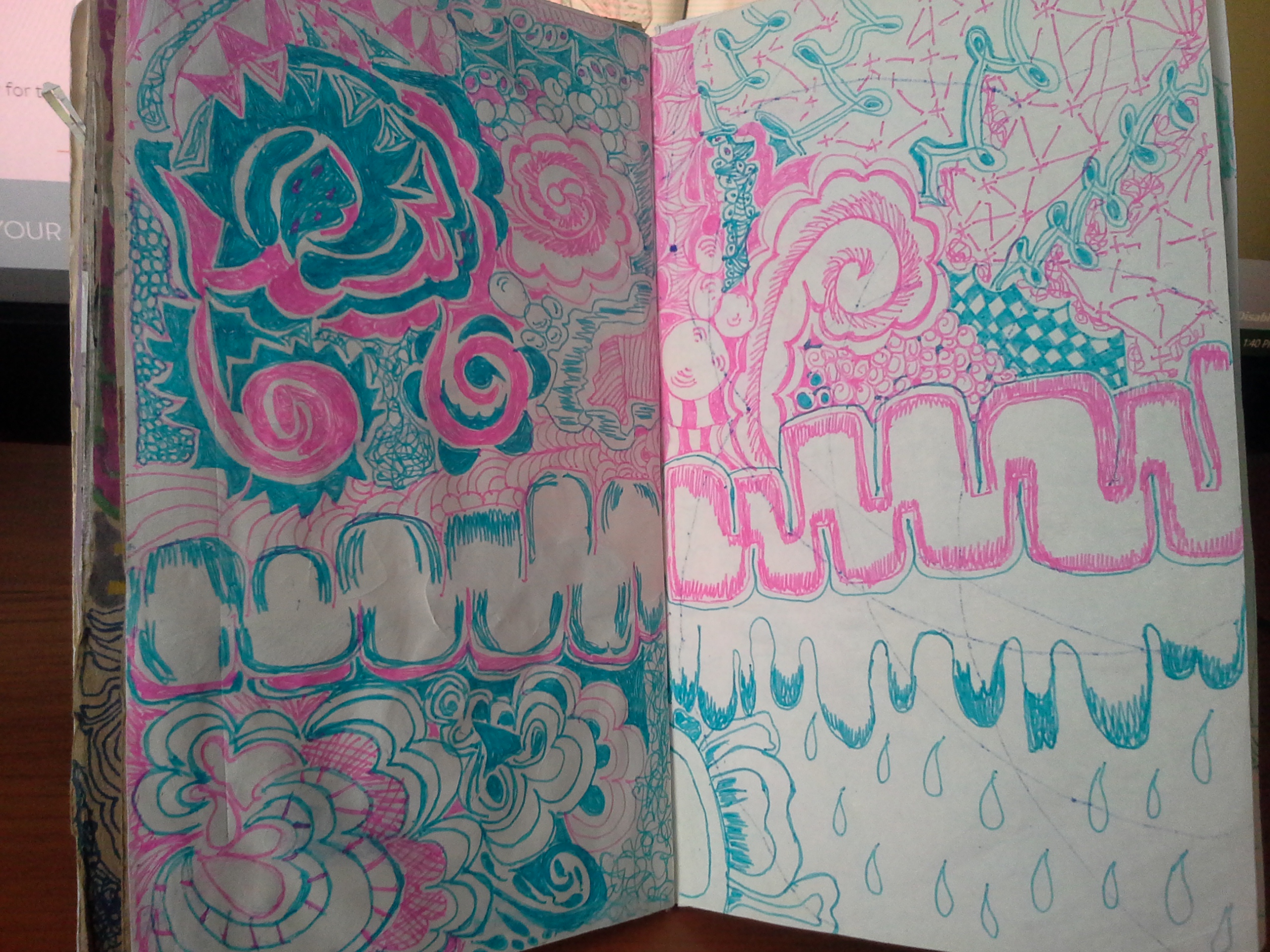 Tangle Patterned Doodles