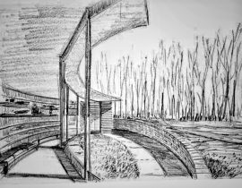 draft of public pavilion