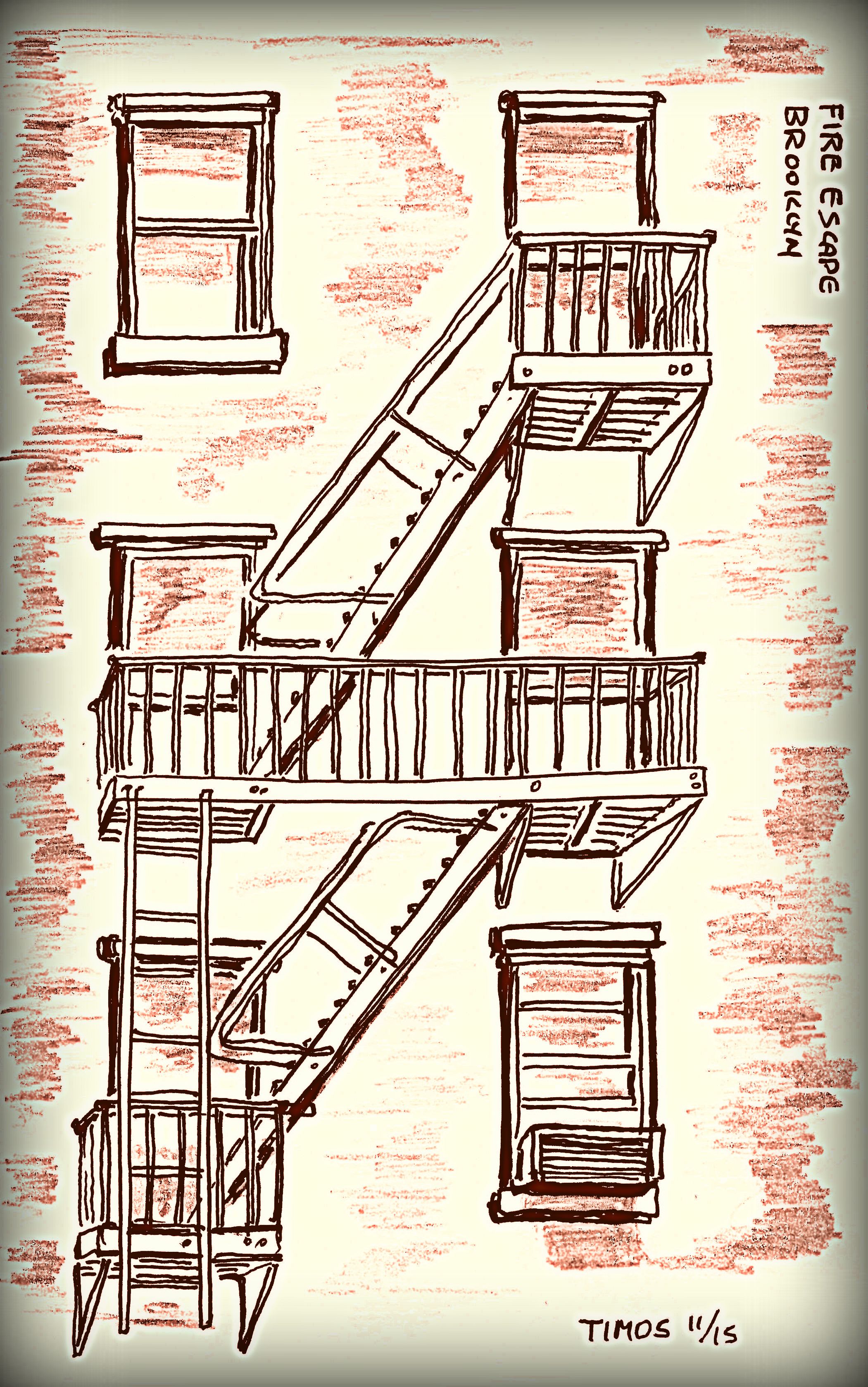 Brooklyn Heights – fire escape