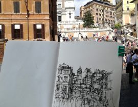 Sketch Piazza di Spagna