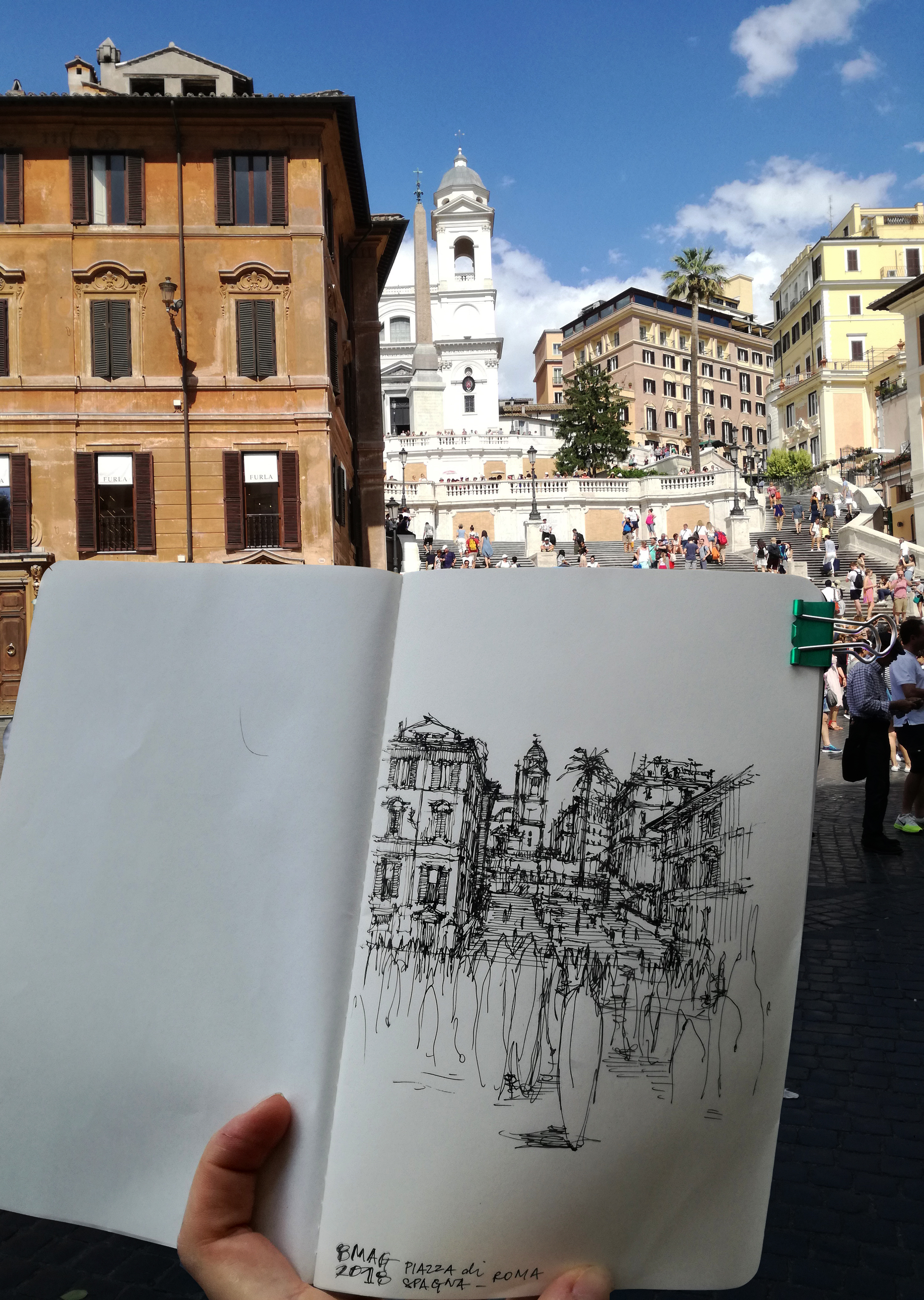 Sketch Piazza di Spagna