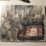 Pearl Jam live sketch during Rome Show