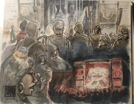 Pearl Jam live sketch during Rome Show