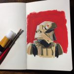 Star Wars Shoretrooper painting