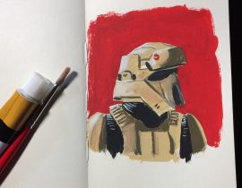 Star Wars Shoretrooper painting