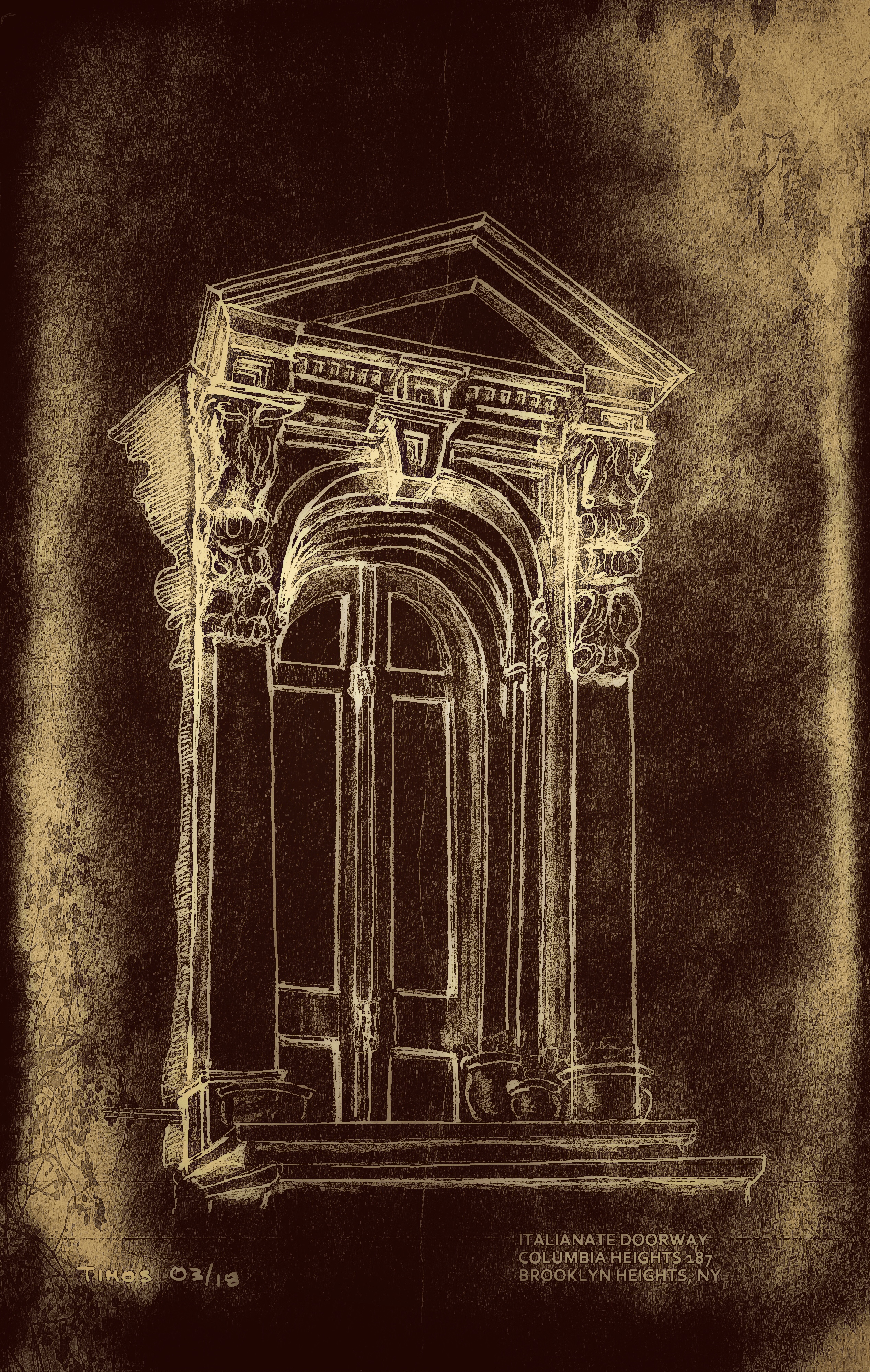 doorway, italianate style