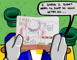 Super Mario finds Bowser’s Moleskine