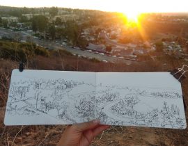 Sunset in San Diego In Progress 1