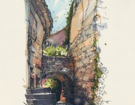 Passage, Les Arcs, Provence, France