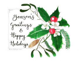 Season’s greetings and Happy holidays