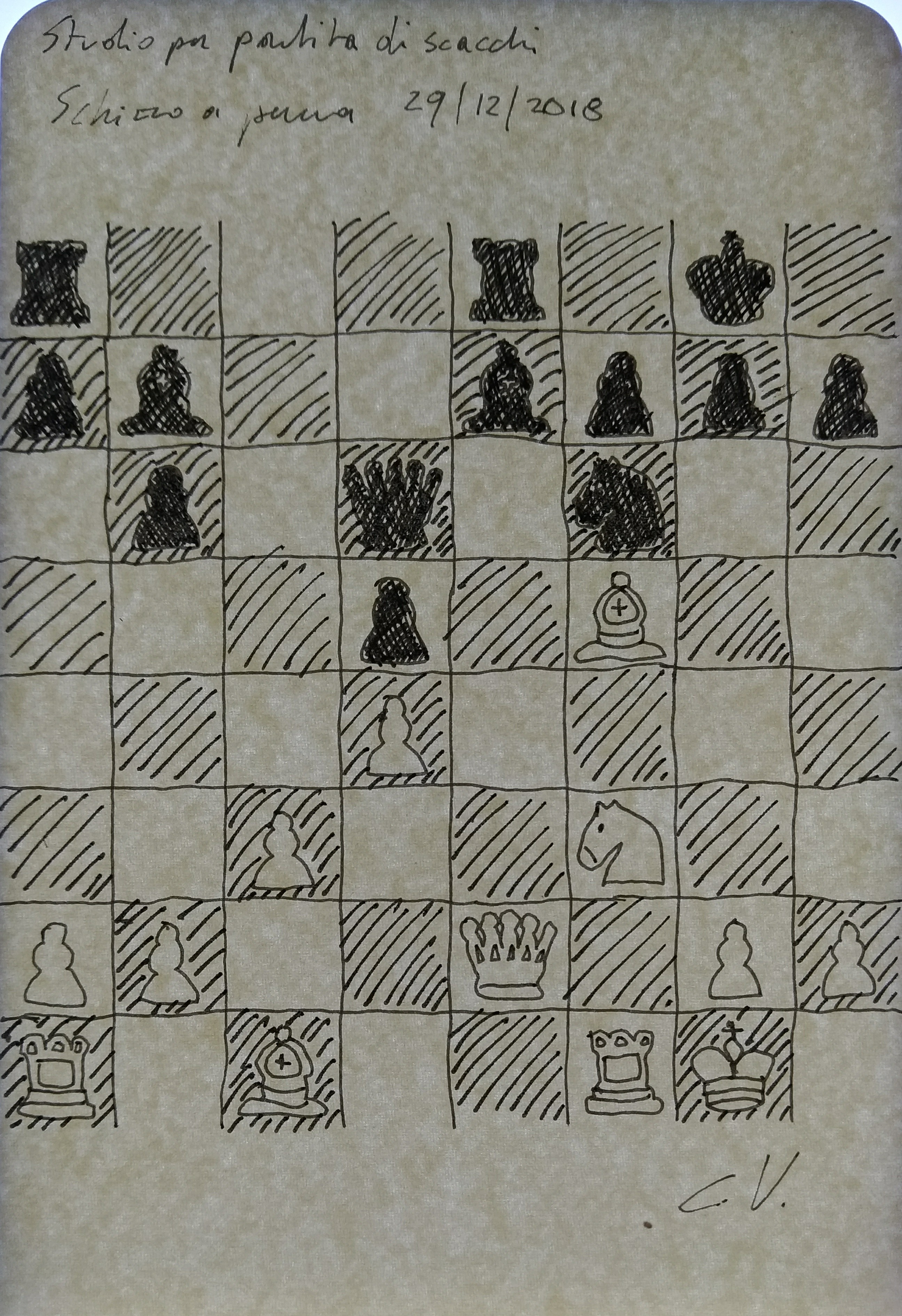 A study for a chess game