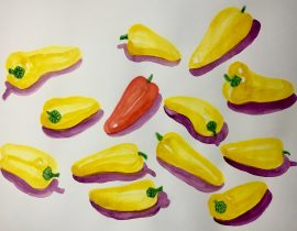 “Thirteen sweet mini peppers” January 2019