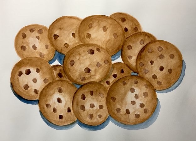 “Claire’s thirteen chocolate chip cookies” January 2019