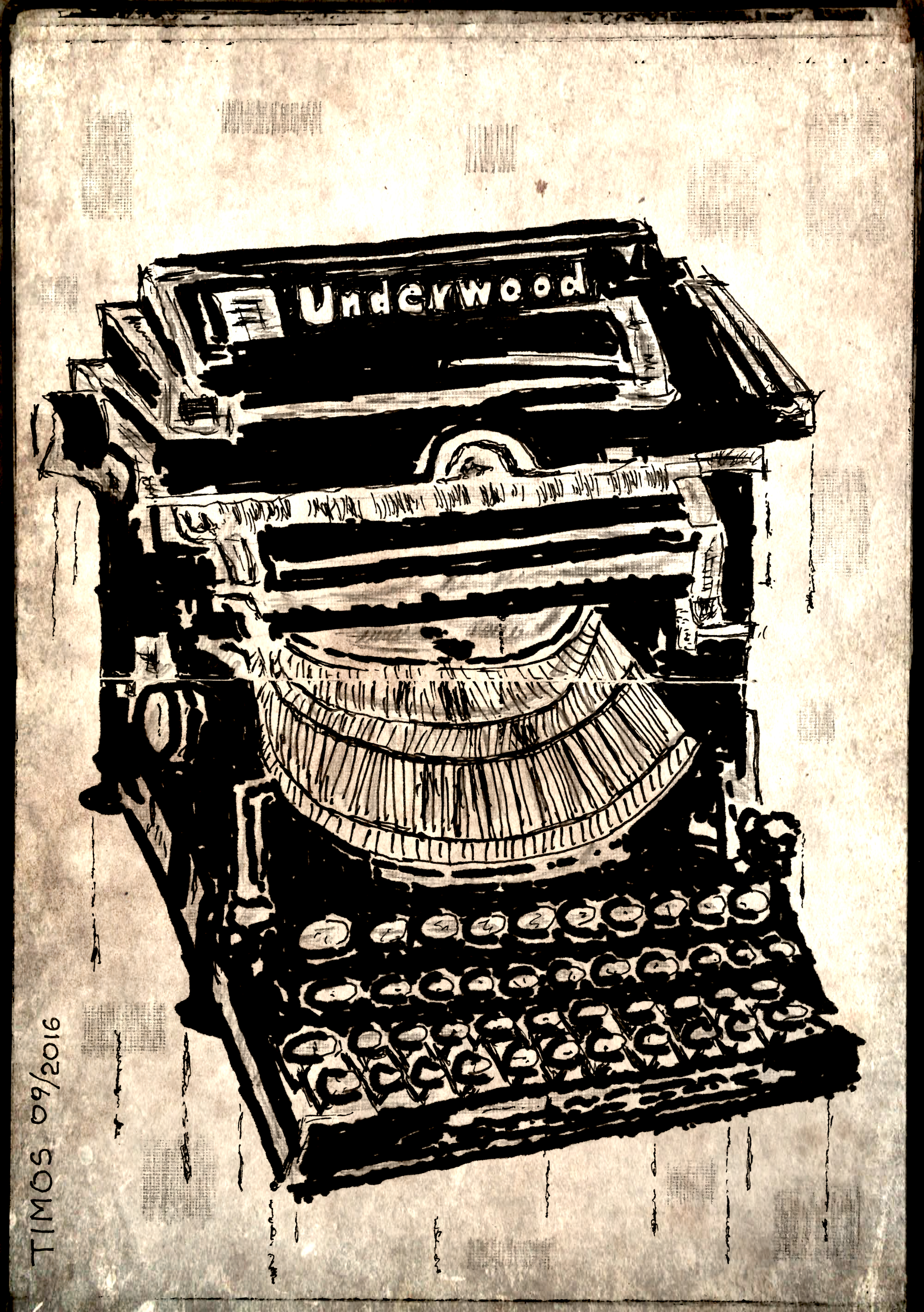 old typewriter – Underwood