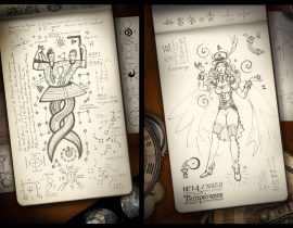 Fuxi & Nuwa – Alchemy Tempérance (very old small classic reporter Moleskine)