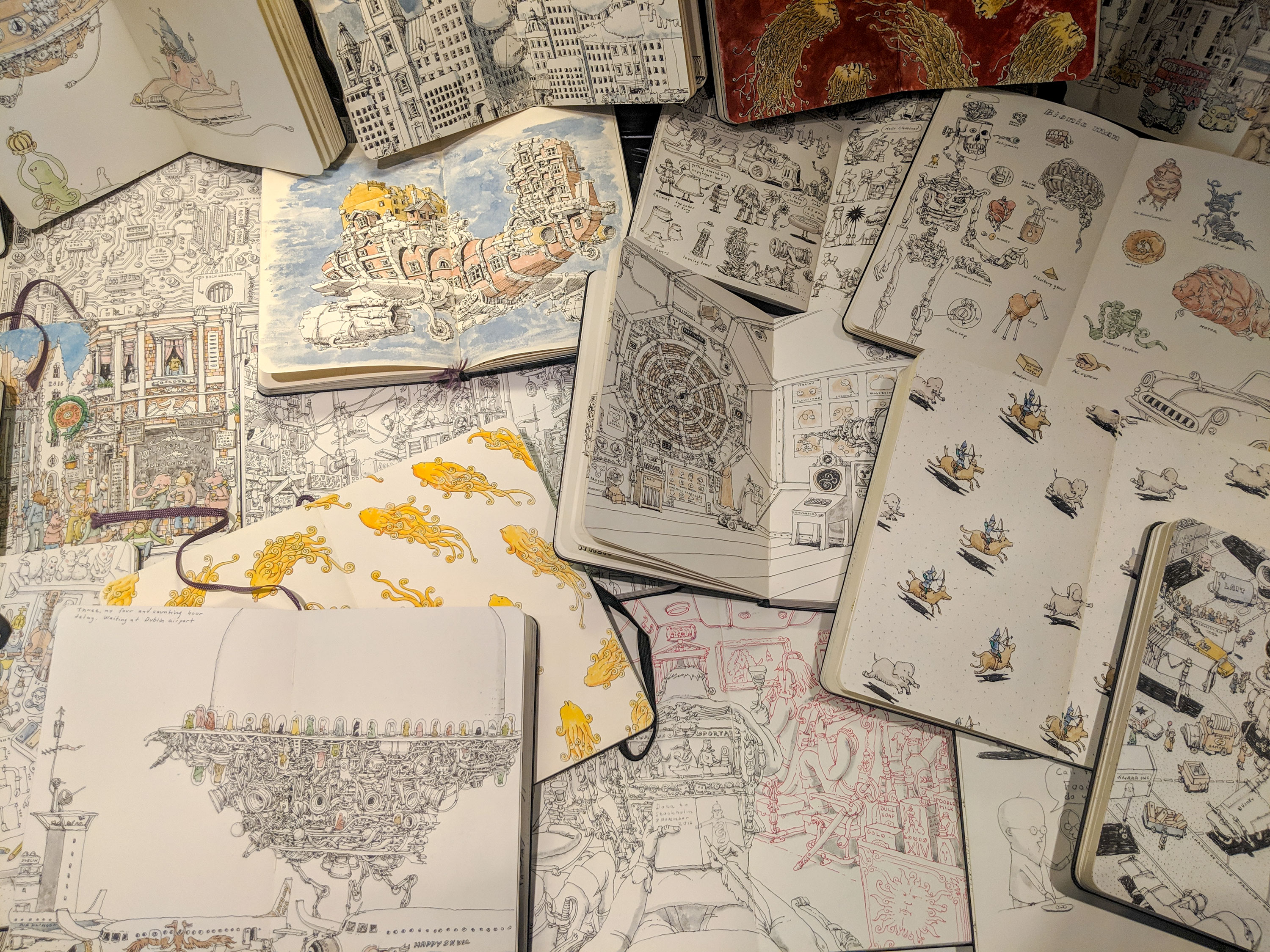 I no longer count my age in years but in numbers of finished sketchbooks