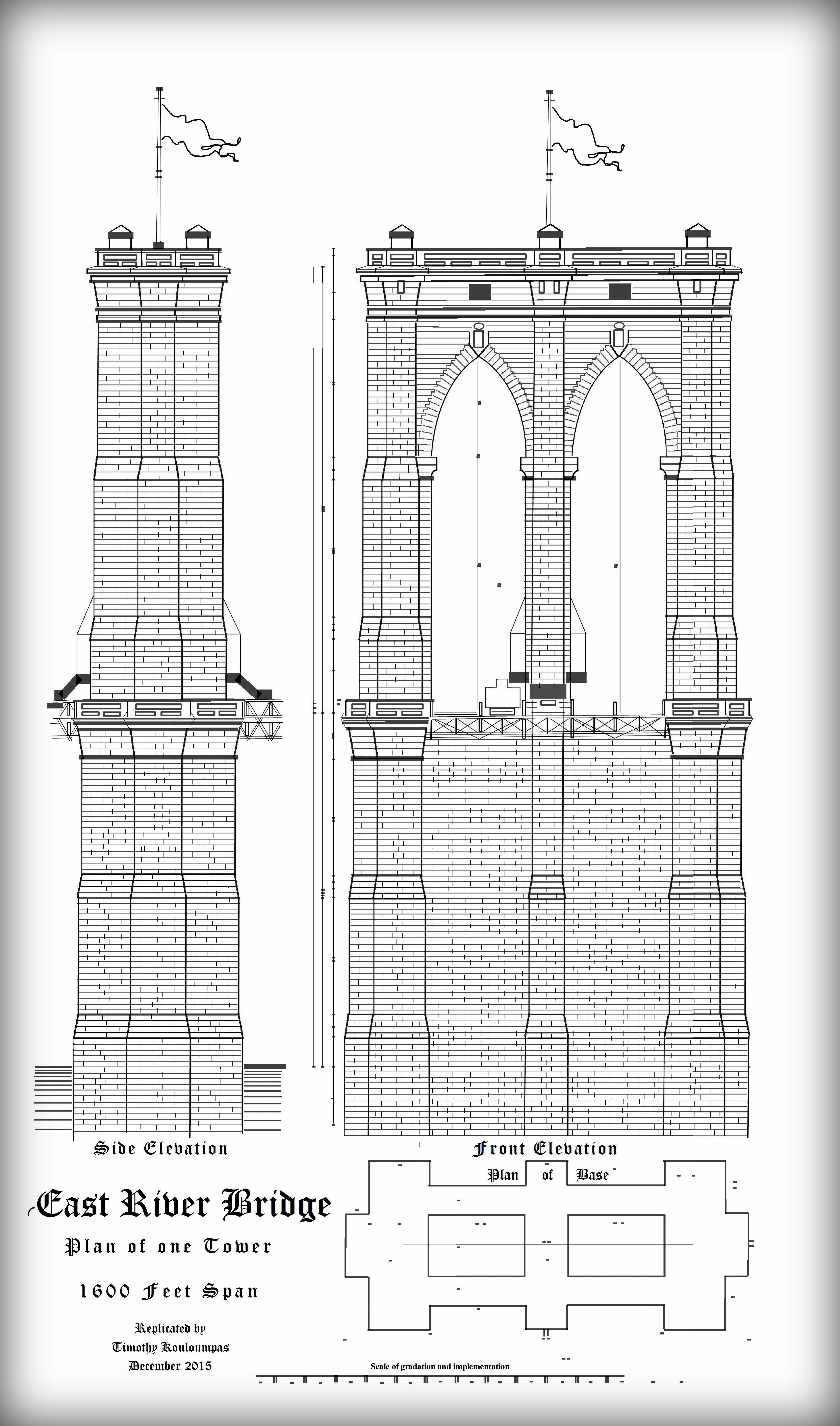 Brooklyn Bridge schematic