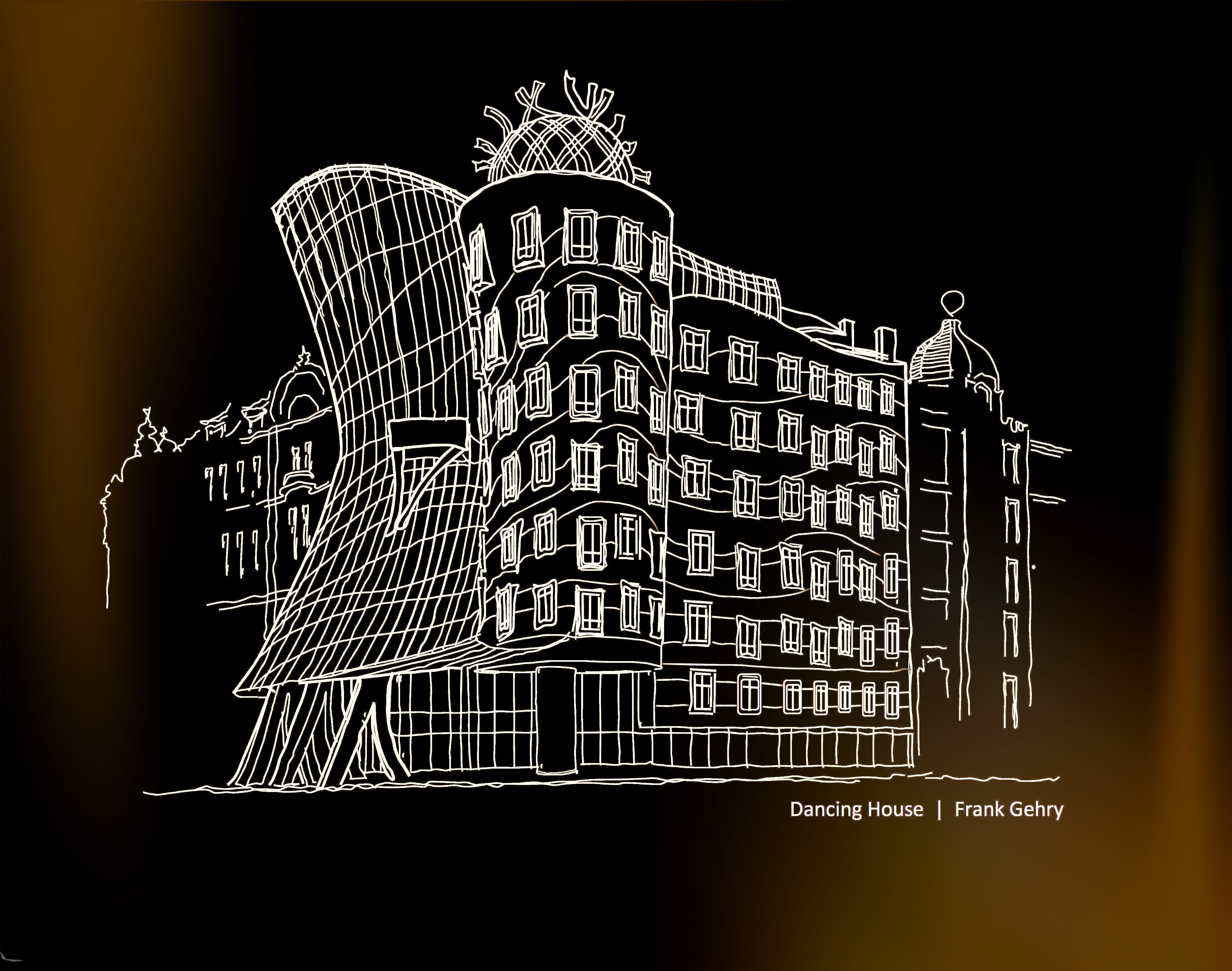 Dancing House, Prague posters & Art Prints de Theodor Decker - Printler