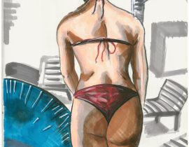 Vanessa Hudgens In A Red Bikini