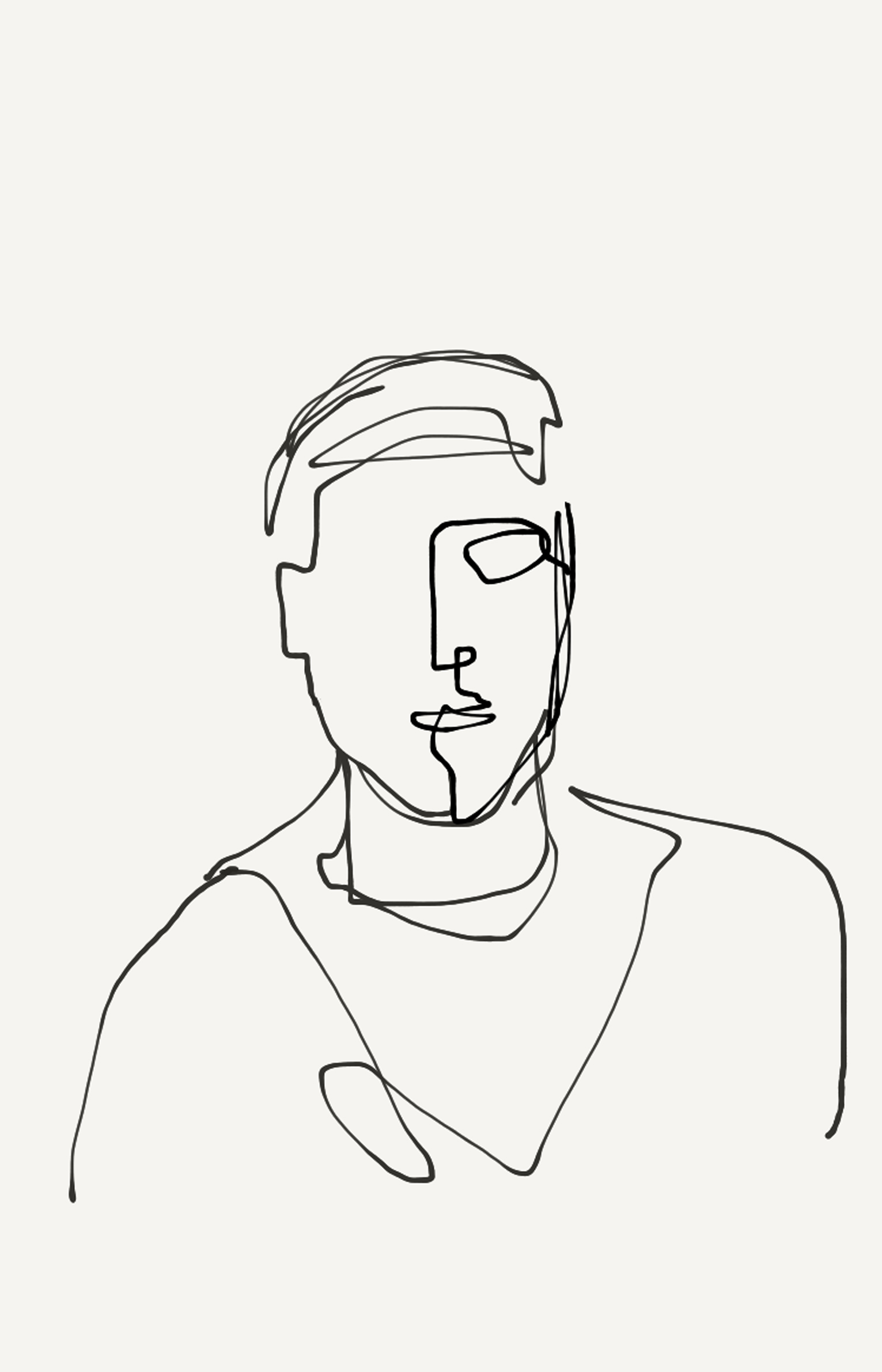 one-line portrait 3