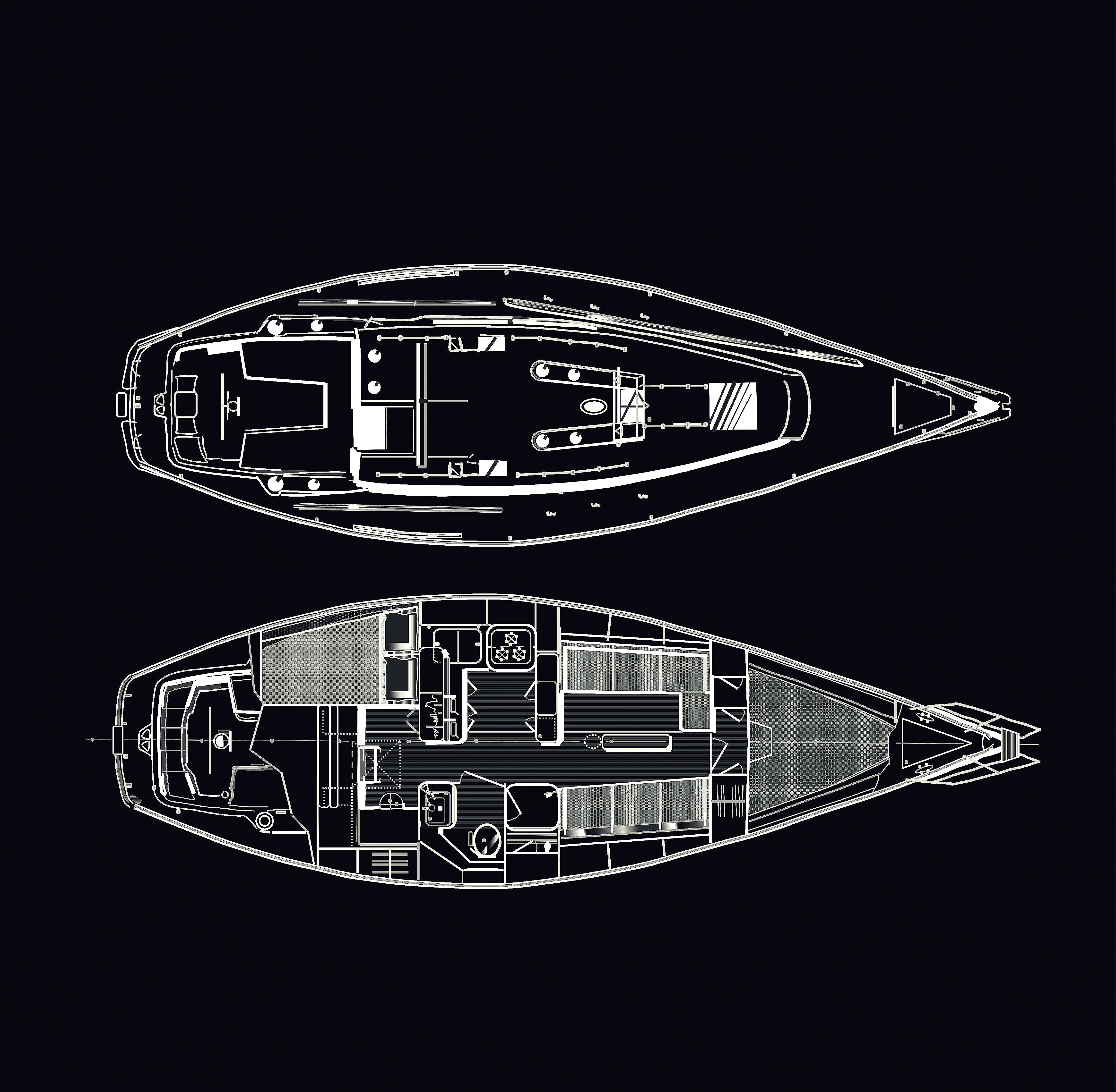 Catalina 38 – upper and lower deck