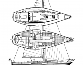 Catalina 38 – full sails