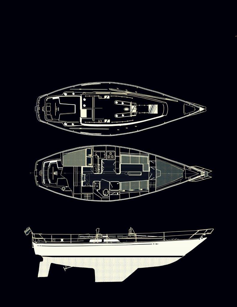 Catalina 38 – both decks and hull