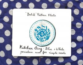 Batik plate