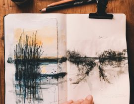 Sketch  | Watercolors + Black Ink