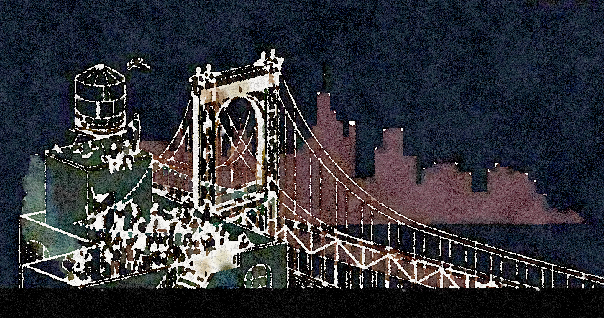Manhattan Bridge, from the Brooklyn side