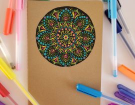 Blue Rainbiw Mandala Cashier cover