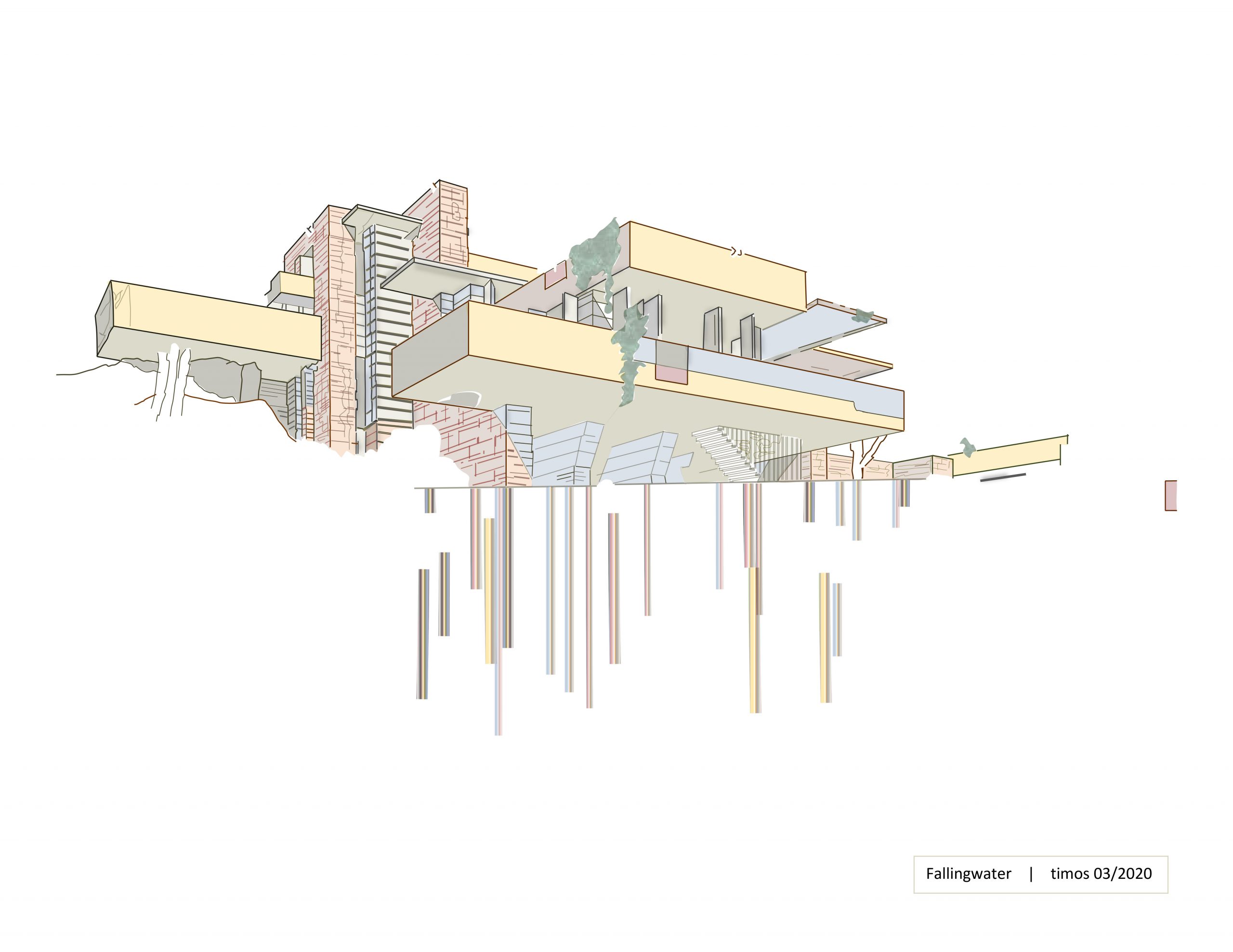 Fallingwater | study of linear balance