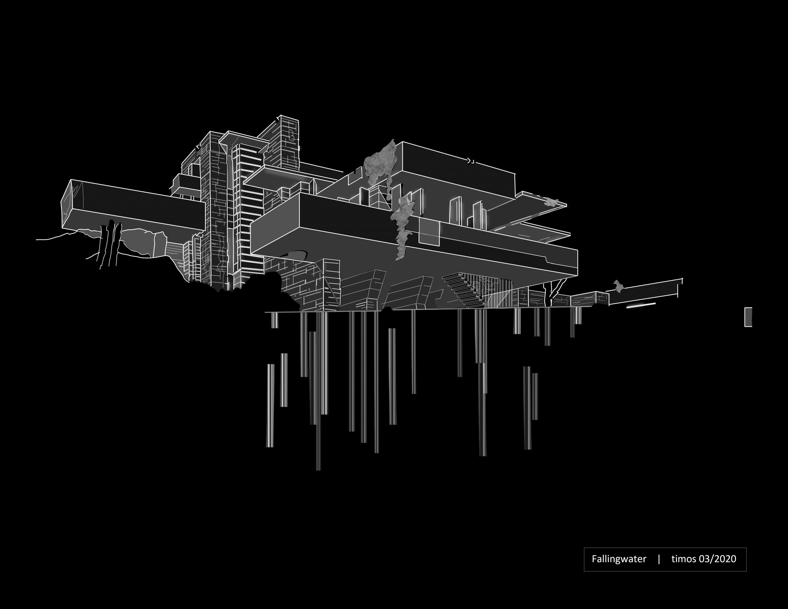 Fallingwater by FLW | early concept