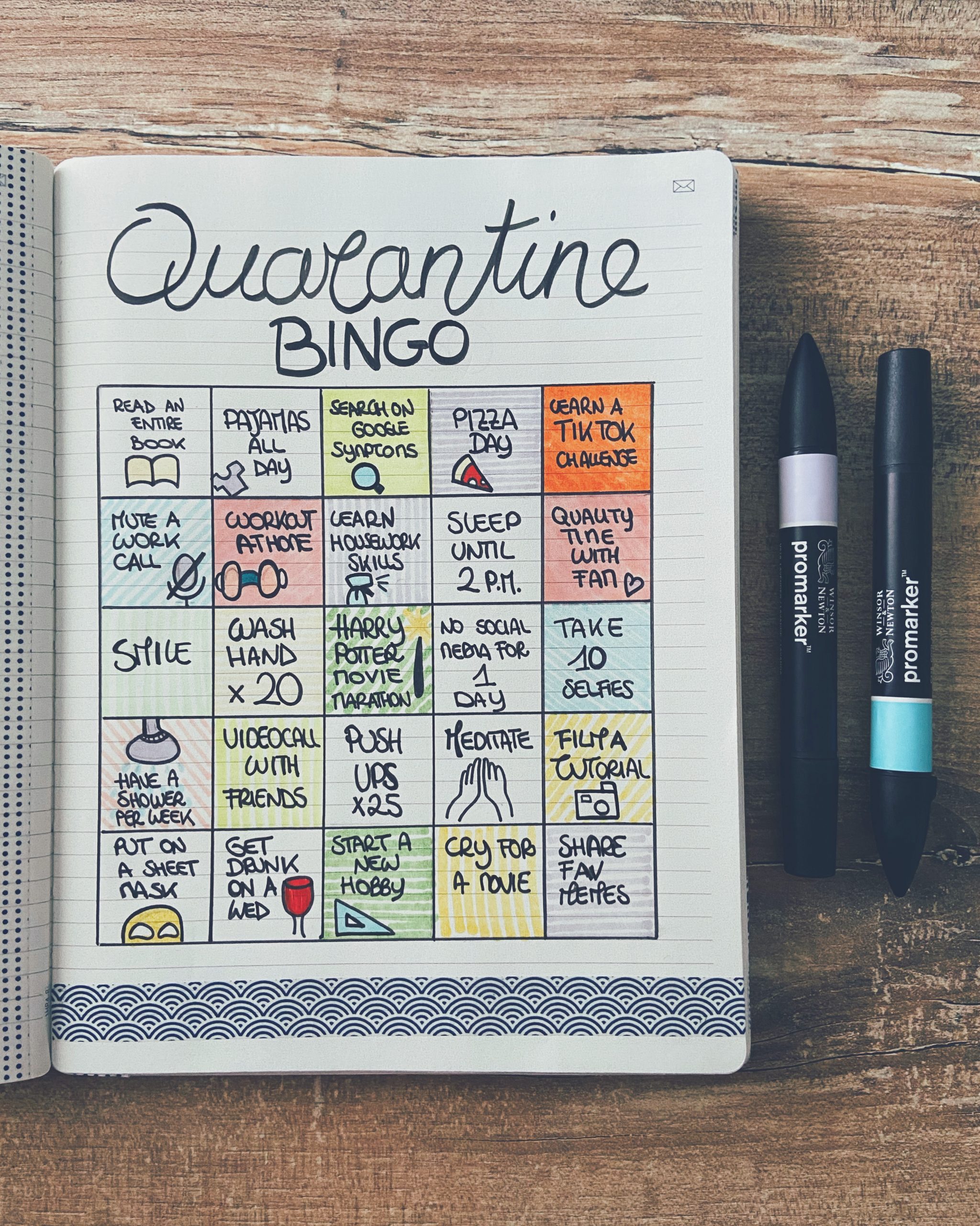 Quarantine bingo