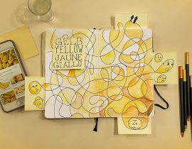 Doodles in Yellow