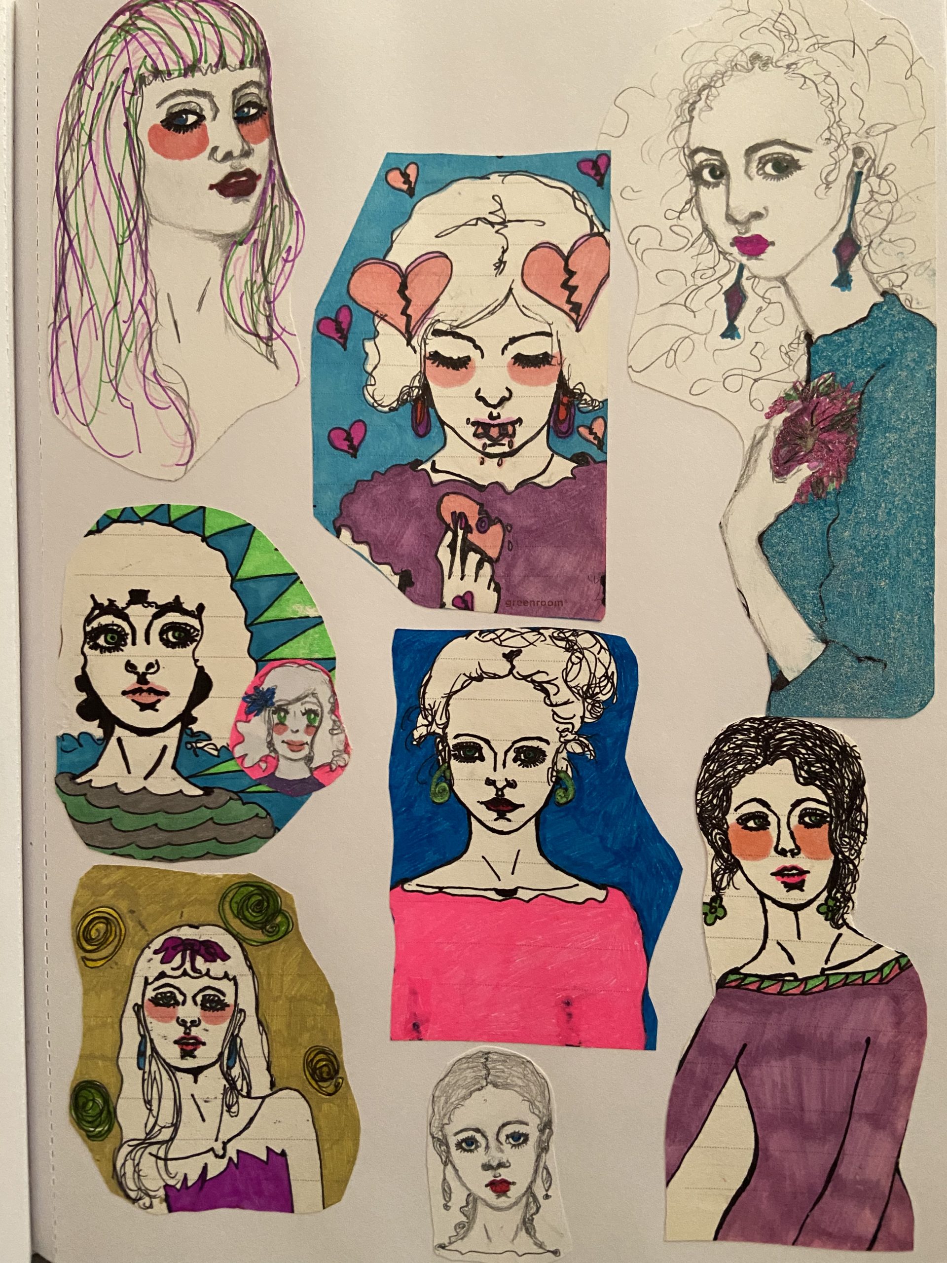 Collage Drawings