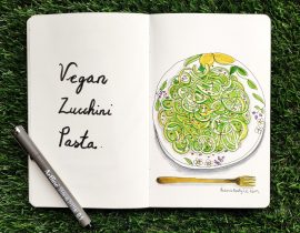 Vegan zucchini pasta