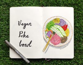 Vegan poke bowl
