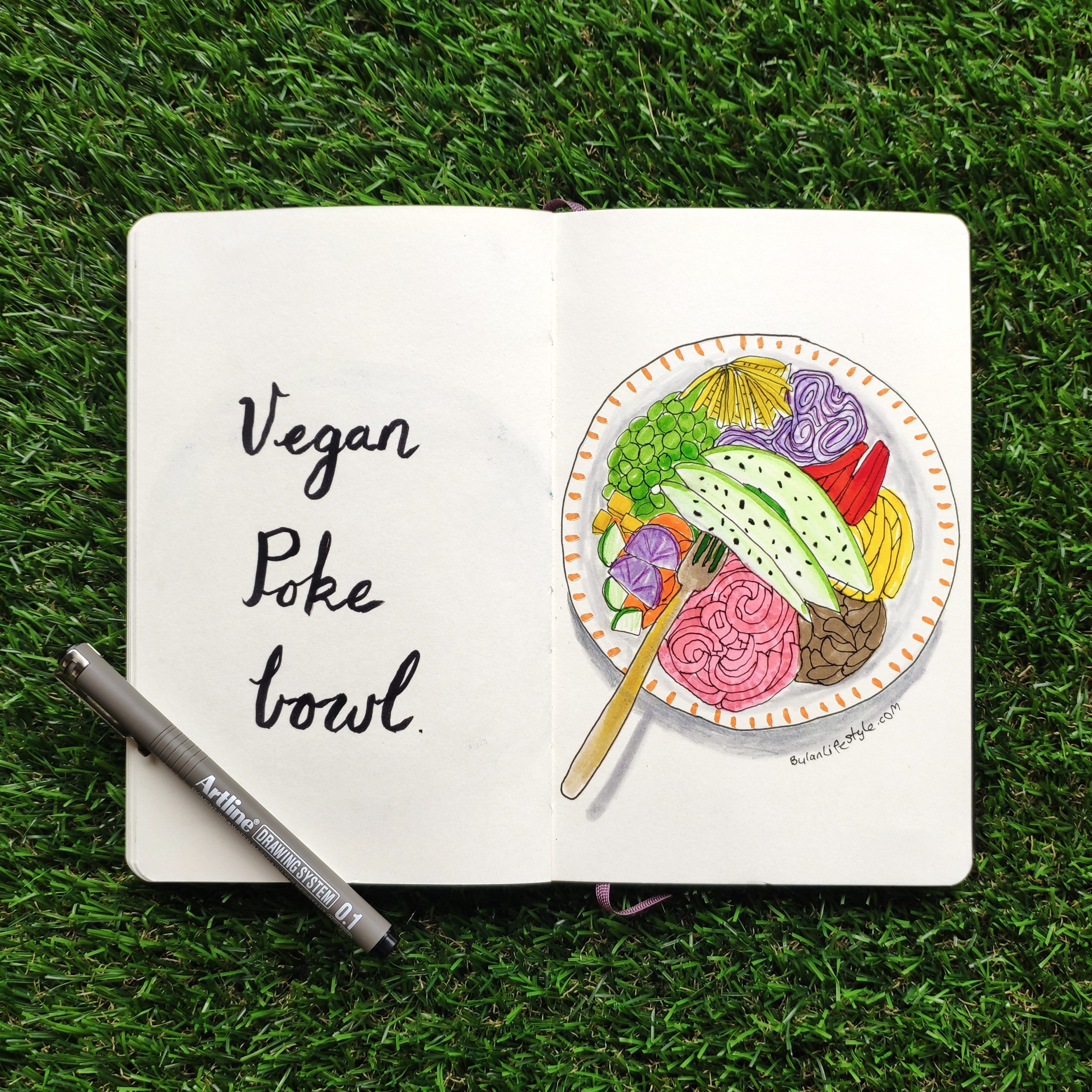 Vegan poke bowl