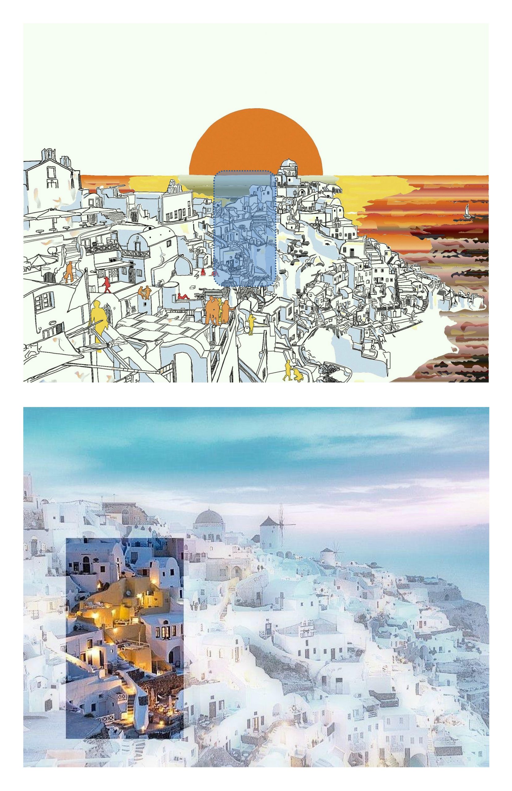 Santorini canvas | 10.16.2020