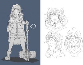 Hammer Girl Character Design