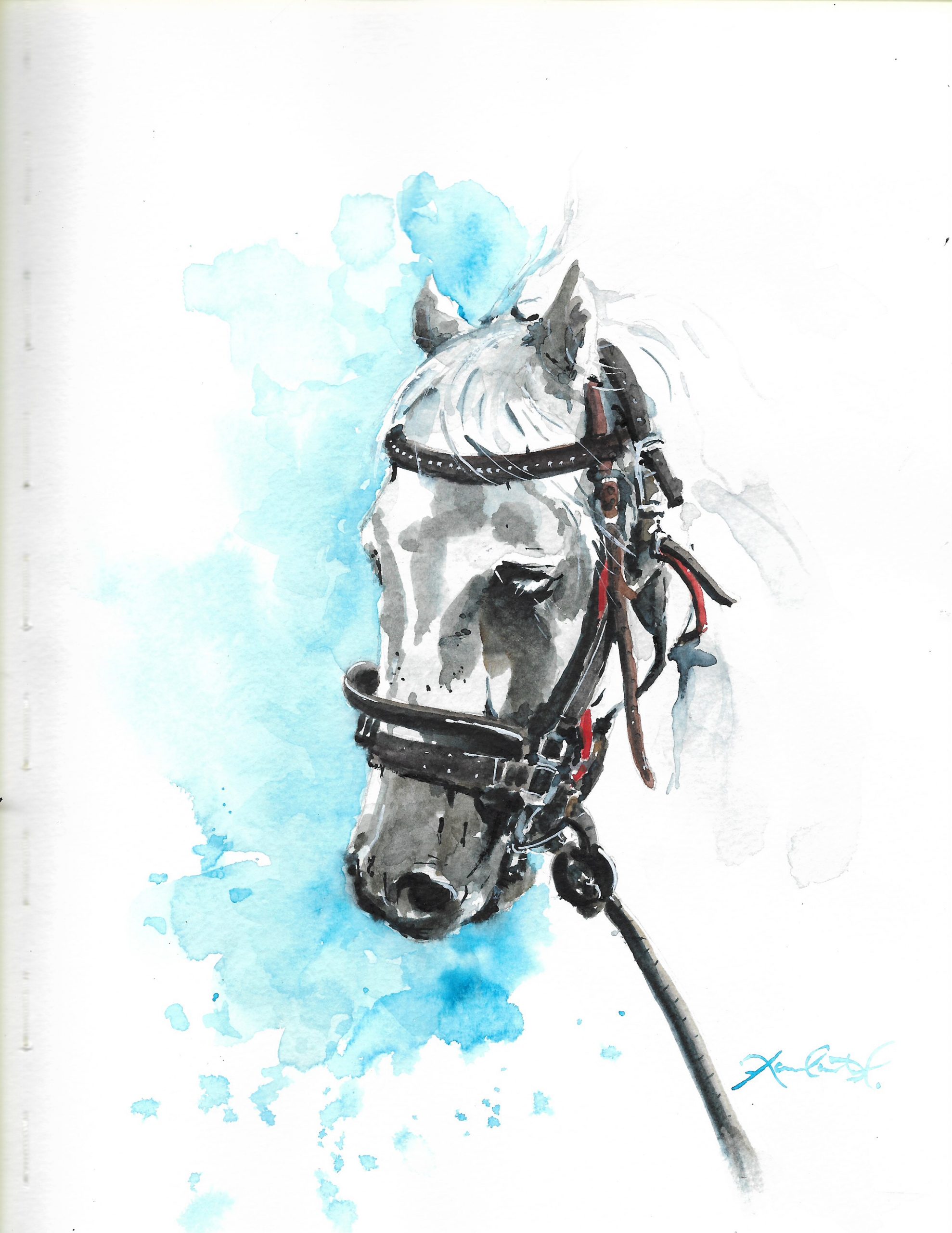 Horse watercolor series… #1