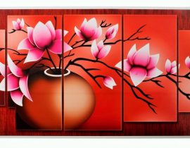 Extrude Art Work Elegant Red Wall décor