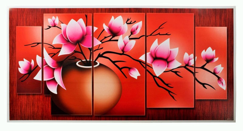 Extrude Art Work Elegant Red Wall décor